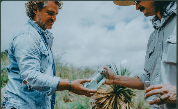 Los Magos co-founder Juan Pablo Carvajal in the Chihuahuan grassland