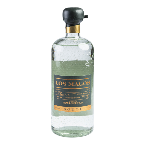 Los Magos Sotol Blanco 750ml bottle, front label